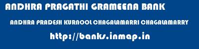 ANDHRA PRAGATHI GRAMEENA BANK  ANDHRA PRADESH KURNOOL CHAGALAMARRI CHAGALAMARRY  banks information 